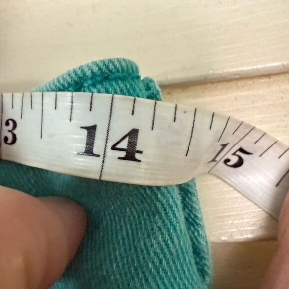 7 For All Mankind Turquoise Denim Pants - Picture 5 of 8